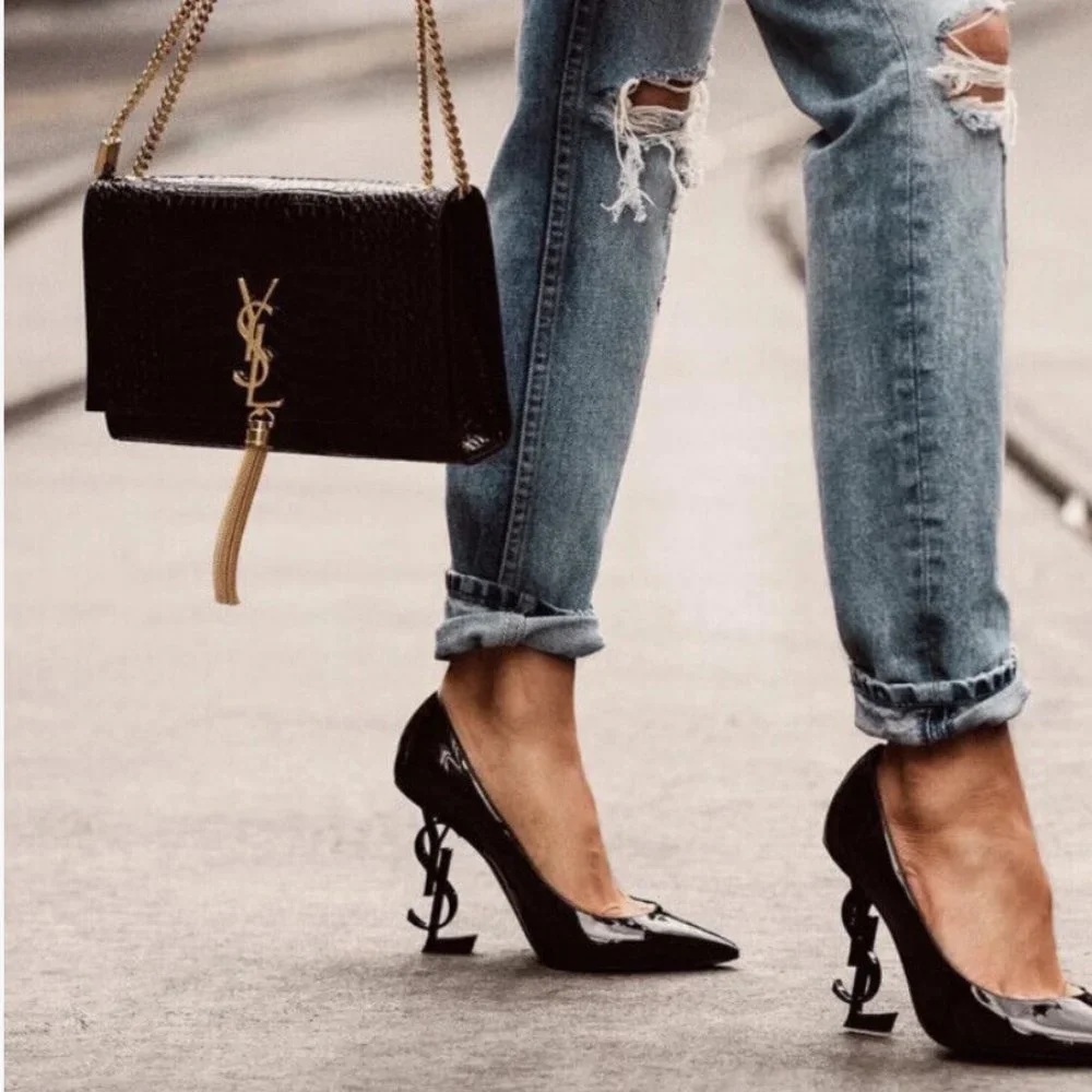 Saint Laurent Opyum Patent Leather Heels - Picture 2 of 5